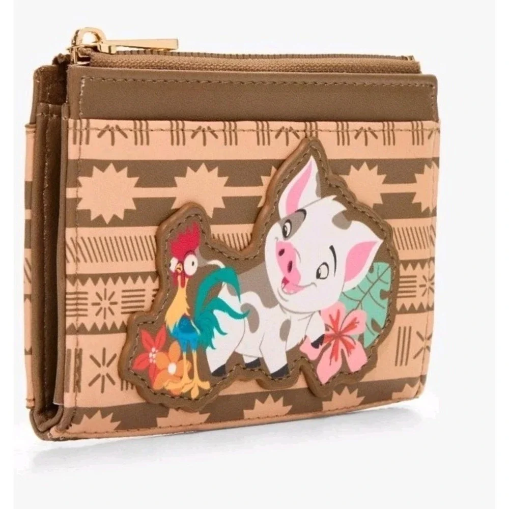 Her Universe Disney‎ Moana & Pua Rattan Leaf Crossbody Bag Charm Heart & Wallet